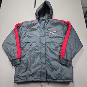 Puma 88th Grey Cup 2000 CFL Calgary Padded Quilted Inner‎ Hooded Jacket Men's L